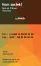 Modèle Carte de visite verticale  professionnel pour professionnelle, PME, indépendant à personnaliser en ligne avec modèle gratuit