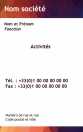 Modèle Carte de visite verticale  professionnel pour professionnelle, PME, indépendant à personnaliser en ligne avec modèle gratuit