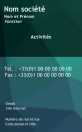 Modèle Carte de visite verticale  professionnel pour professionnelle, PME, indépendant à personnaliser en ligne avec modèle gratuit