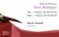 Modèle Carte de visite  vêtement pour réparation vêtement, couture à personnaliser en ligne avec modèle gratuit