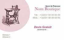 Modèle Carte de visite  vêtement pour réparation vêtement, couture à personnaliser en ligne avec modèle gratuit