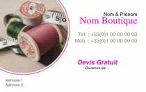 Modèle Carte de visite  vêtement pour réparation vêtement, couture, retouche à personnaliser en ligne avec modèle gratuit