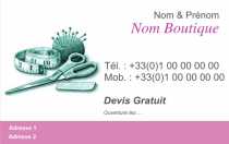 Modèle Carte de visite  vêtement pour réparation vêtement, couture à personnaliser en ligne avec modèle gratuit