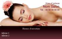 Modèle Carte de visite  salon de beauté pour institut de beauté à personnaliser en ligne avec modèle gratuit