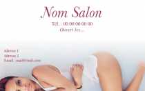 Modèle Carte de visite  salon de beauté pour Salon de beauté à personnaliser en ligne avec modèle gratuit