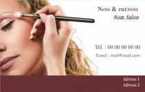 Modèle Carte de visite  salon de beauté pour institut de beauté à personnaliser en ligne avec modèle gratuit