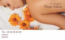 Modèle Carte de visite  salon de beauté pour Salon de beauté, massage, spa à personnaliser en ligne avec modèle gratuit