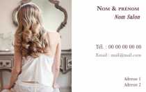 Modèle Carte de visite  salon de beauté pour Salon de beauté, avec miroir à personnaliser en ligne avec modèle gratuit