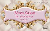 Modèle Carte de visite  salon de beauté pour Salon de beauté à personnaliser en ligne avec modèle gratuit