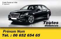 Modèle Carte de visite  taxi pour taxi, chauffeur, VSL, modèle gratuit à personnaliser en ligne avec modèle gratuit