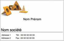 Modèle Carte de visite  travaux publics pour carte de visite entreprise de travaux public à personnaliser en ligne avec modèle gratuit