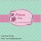 Modèle carte de visite carrée  vintage pour vintage, rétro, old, année 50 à personnaliser en ligne avec modèle gratuit