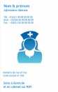 Modèle Carte de visite verticale  infirmière pour prof de santé, soin domicile, infirmier, infirmière à personnaliser en ligne avec modèle gratuit