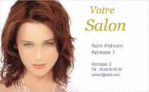 Modèle Carte de visite  coiffure pour salon coiffure à personnaliser en ligne avec modèle gratuit