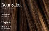 Modèle Carte de visite  coiffure pour salon coiffure, moderne à personnaliser en ligne avec modèle gratuit