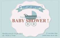 Modèle Carte de visite  baby shower pour Evènement, baby shower, jeune maman à personnaliser en ligne avec modèle gratuit