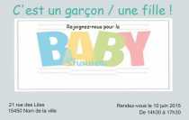 Modèle Carte de visite  baby shower pour Evènement, baby shower, jeune maman à personnaliser en ligne avec modèle gratuit