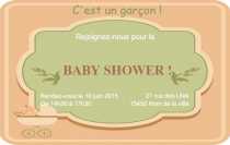 Modèle Carte de visite  baby shower pour Evènement, baby shower, jeune maman à personnaliser en ligne avec modèle gratuit