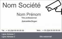 Modèle Carte de visite  Sécurité pour Dépannage Sécurité, agent de sécurité à personnaliser en ligne avec modèle gratuit