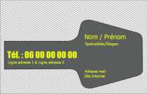 Modèle Carte de visite  serrurier pour orange, graphique et originale à  la forme garage, auto à personnaliser en ligne avec modèle gratuit