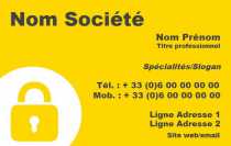 Modèle Carte de visite  Sécurité pour Sécurité privée, Agent de sécurité à personnaliser en ligne avec modèle gratuit
