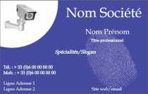 Modèle Carte de visite  Sécurité pour Métier de la sécurité, Détective à personnaliser en ligne avec modèle gratuit