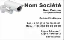 Modèle Carte de visite  Sécurité pour Système de surveillance à distance à personnaliser en ligne avec modèle gratuit