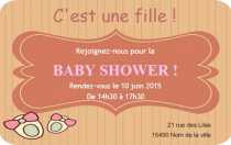 Modèle Carte de visite  baby shower pour Evènement, baby shower, jeune maman à personnaliser en ligne avec modèle gratuit