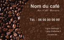 Modèle Carte de visite  café pour Café, Bar, Brasserie à personnaliser en ligne avec modèle gratuit