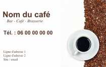 Modèle Carte de visite  café pour Café, Bar, Brasserie à personnaliser en ligne avec modèle gratuit
