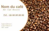 Modèle Carte de visite  café pour Café, Bar, Brasserie à personnaliser en ligne avec modèle gratuit