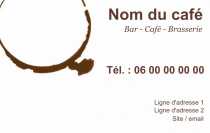 Modèle Carte de visite  café pour Café, Bar, Brasserie à personnaliser en ligne avec modèle gratuit