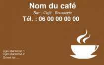 Modèle Carte de visite  café pour Café, Bar, Brasserie à personnaliser en ligne avec modèle gratuit