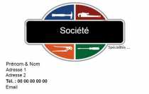 Modèle Carte de visite  bâtiment pour travaux publics, entreprise du bâtiment à personnaliser en ligne avec modèle gratuit