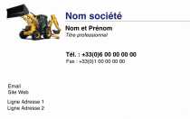 Modèle Carte de visite  construction pour bâtiment, BTP, architecte, maison, conception à personnaliser en ligne avec modèle gratuit