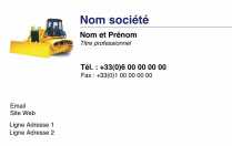 Modèle Carte de visite  construction pour bâtiment, BTP, architecte, maison, conception à personnaliser en ligne avec modèle gratuit