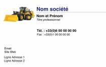 Modèle Carte de visite  construction pour bâtiment, BTP, architecte, maison, conception à personnaliser en ligne avec modèle gratuit