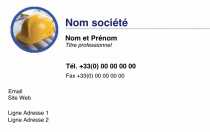 Modèle Carte de visite  construction pour bâtiment, BTP, architecte, maison, conception à personnaliser en ligne avec modèle gratuit