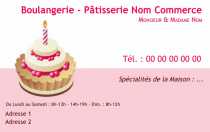 Modèle Carte de visite  boulangerie pour boulanger, pâtissier, alimentation à personnaliser en ligne avec modèle gratuit