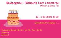 Modèle Carte de visite  boulangerie pour boulanger, pâtissier, alimentation à personnaliser en ligne avec modèle gratuit