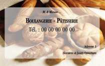 Modèle Carte de visite  boulangerie pour boulanger, Pâtissier à personnaliser en ligne avec modèle gratuit
