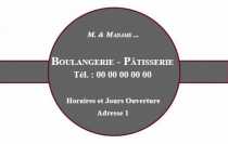 Modèle Carte de visite  boulangerie pour boulanger, Pâtissier à personnaliser en ligne avec modèle gratuit