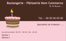 Modèle Carte de visite  boulangerie pour boulanger, pâtissier, alimentation à personnaliser en ligne avec modèle gratuit