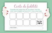 Modèle Carte de visite  carte de fidélité pour créez votre carte de fidélisation client avec personnalisation à personnaliser en ligne avec modèle gratuit
