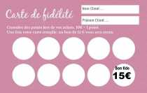 Modèle Carte de visite  carte de fidélité pour créez votre carte de fidélisation client avec personnalisation à personnaliser en ligne avec modèle gratuit