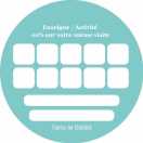 Modèle carte de visite ronde  carte de fidélité pour carte de fidélisation de votre clientèle à personnaliser en ligne avec modèle gratuit