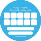 Modèle carte de visite ronde  carte de fidélité pour carte de fidélisation de votre clientèle à personnaliser en ligne avec modèle gratuit