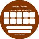 Modèle carte de visite ronde  carte de fidélité pour carte de fidélisation de votre clientèle à personnaliser en ligne avec modèle gratuit