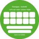 Modèle carte de visite ronde  carte de fidélité pour carte de fidélisation de votre clientèle à personnaliser en ligne avec modèle gratuit