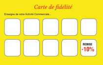 Modèle Carte de visite  carte de fidélité pour créez votre carte de fidélisation client tout commerce à personnaliser en ligne avec modèle gratuit